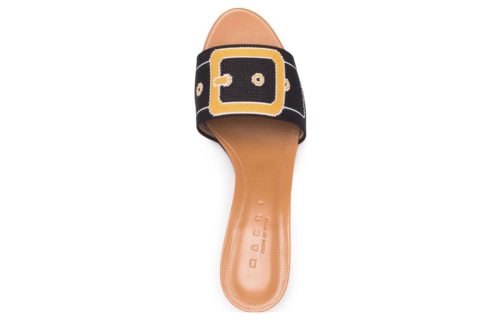 (W) Marni Slide 'Black Round Toe Open' 圖 4