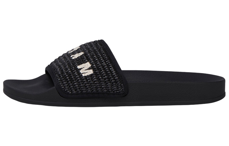 (Women) Marni Slide 'Braided Raffia - Black' SAMS016102-P3860-00N99