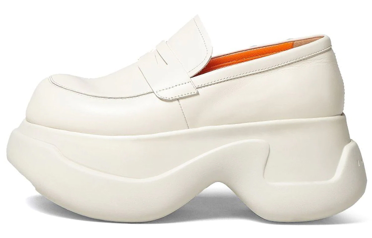 (Women) Marni Slip-On Platform 'White Leather' MOMS004108P508800W03