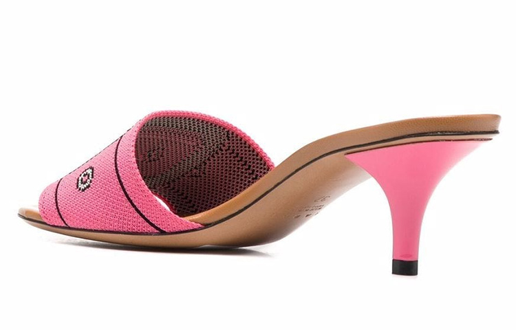 Shop MARNI 露趾一字 時尚涼拖 女款 粉色