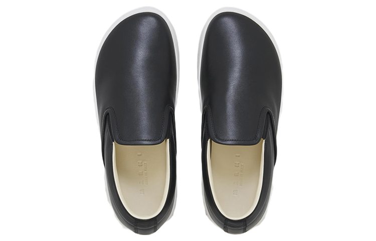 Shop (W) Marni Kasut Slip-On 'Kulit Anak Lembu Hitam' SNZW010703P272200N99