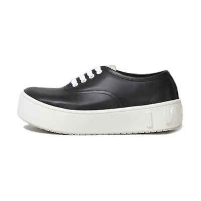 (W) Marni Smooth Calfskin Sneaker 'Black'