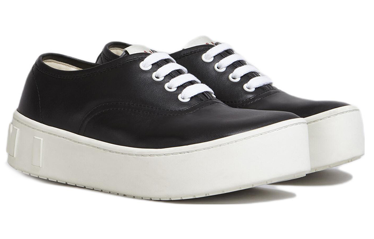 (W) Marni Smooth Calfskin Sneaker 'Black' 圖 2