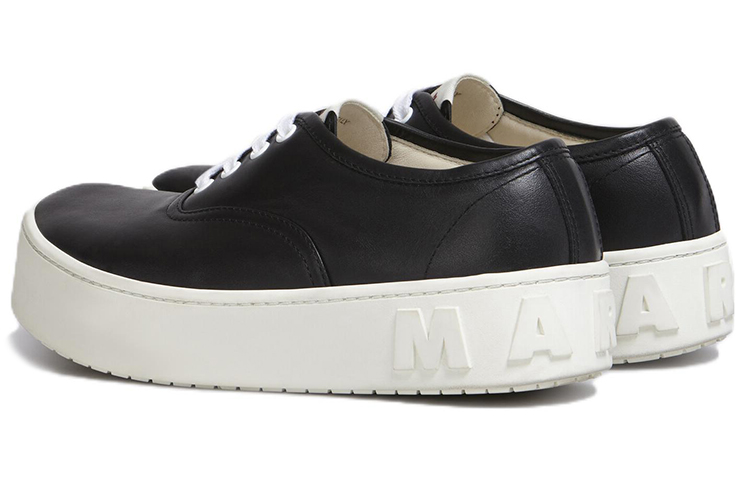(W) Marni Smooth Calfskin Sneaker 'Black' 圖 3