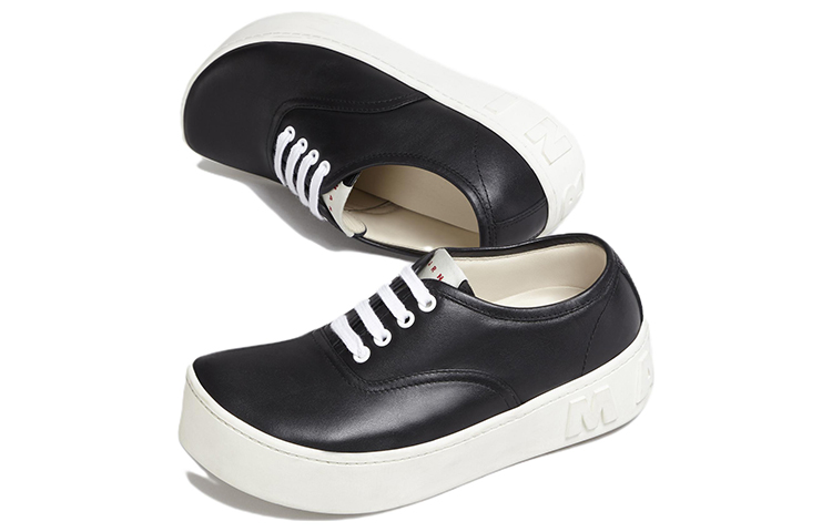 (W) Marni Smooth Calfskin Sneaker 'Black' 圖 5