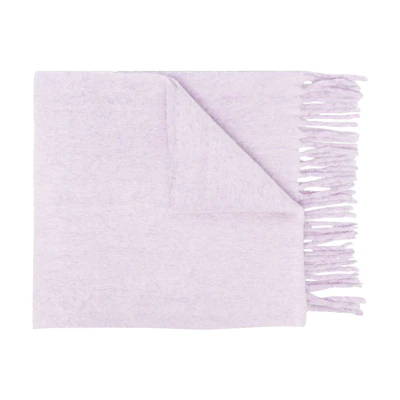 (Women) MARNI Solid Color Patch Knit Scarf Women’s Lilac Purple SCMC0085A0UAW004