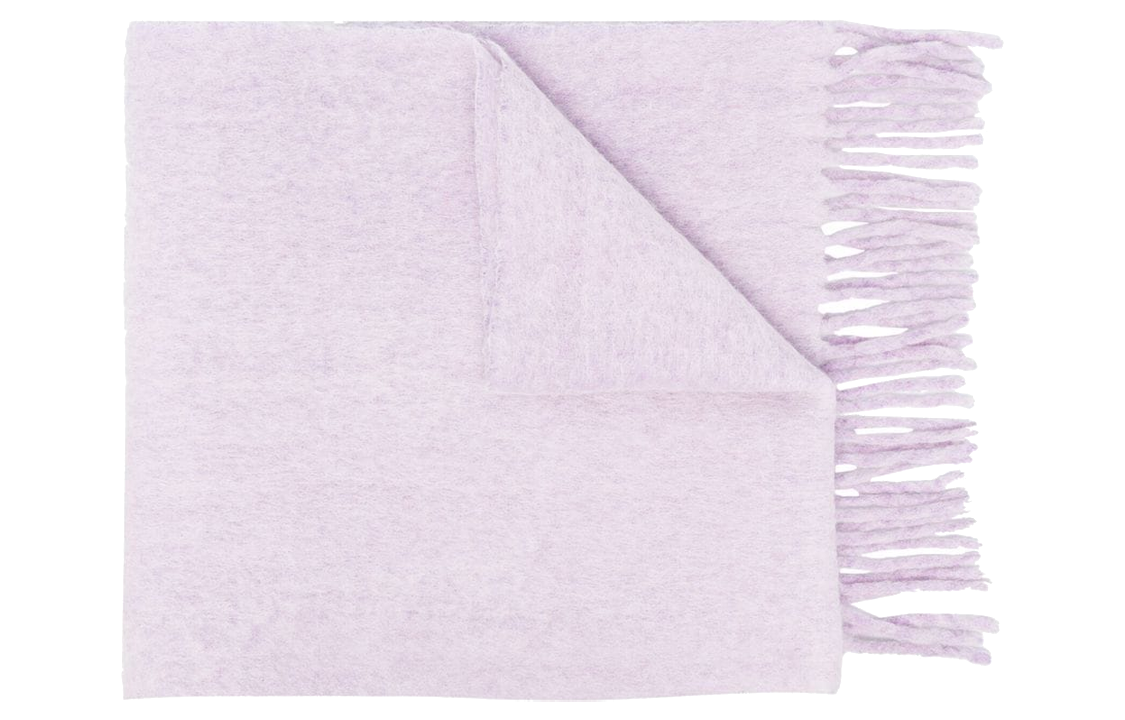 Order (W) MARNI Selendang Wanita Ungu Lilac Jahit Patch Warna Pejal SCMC0085A0UAW004