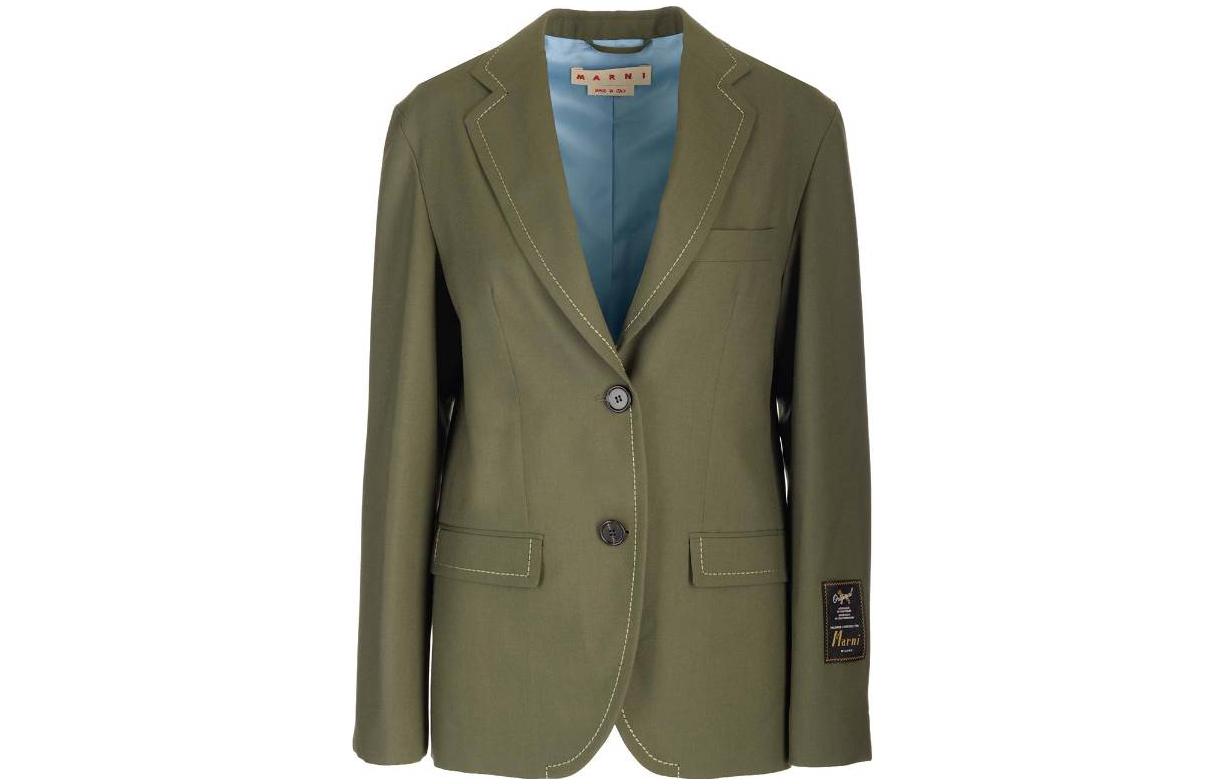 Order (W) MARNI 绿款单排扣长袖外套 GIMA0228U-0TW839-00V55