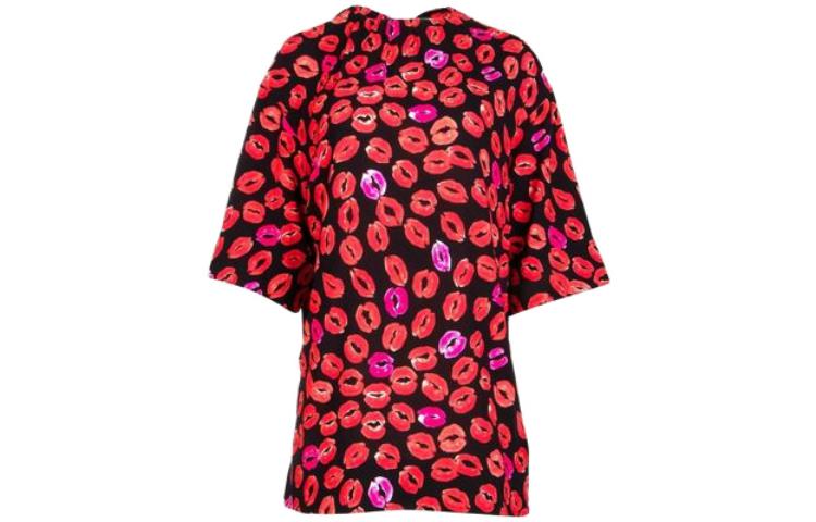 Order (W) MARNI SS21红色宽松款圆领短袖休闲T恤。 CAMAV31O00-UTV822-KTN99