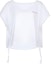 Buy (Women) MARNI SS21 White Solid Color Letter Logo T-Shirt. THJE0050MX-UTCZ57-00W01