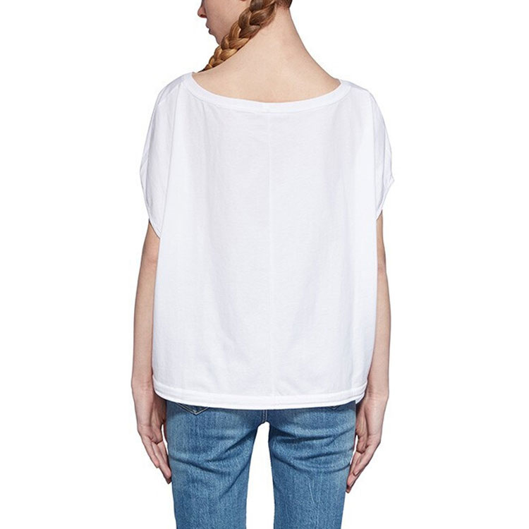 Details for (W) 마르니 SS21 화이트 로고 레터 반팔 티셔츠. THJE0050MX-UTCZ57-00W01