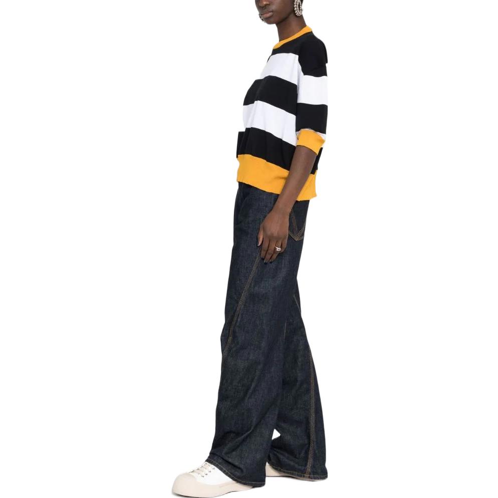 Purchase (W) マルニ SS22 ブラックストライプ リラックスフィット 半袖セーター. GCMD0345Q0UFC912MSN99