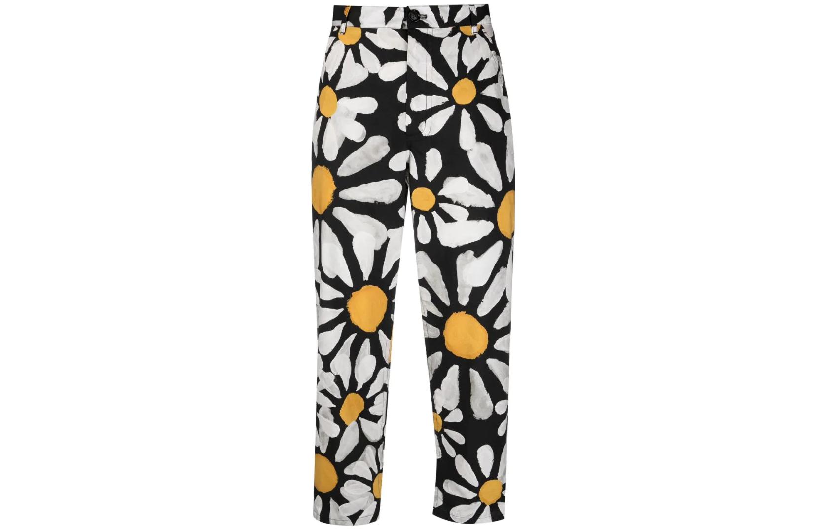 (Women) MARNI SS22  Floral Print Ankle-Length Pants Multicolor. PAMAW39A00UTC151EUN99