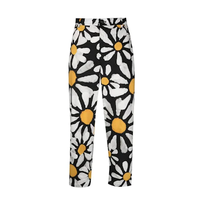 (Women) MARNI SS22 Floral Print Ankle-Length Pants Multicolor. PAMAW39A00UTC151EUN99