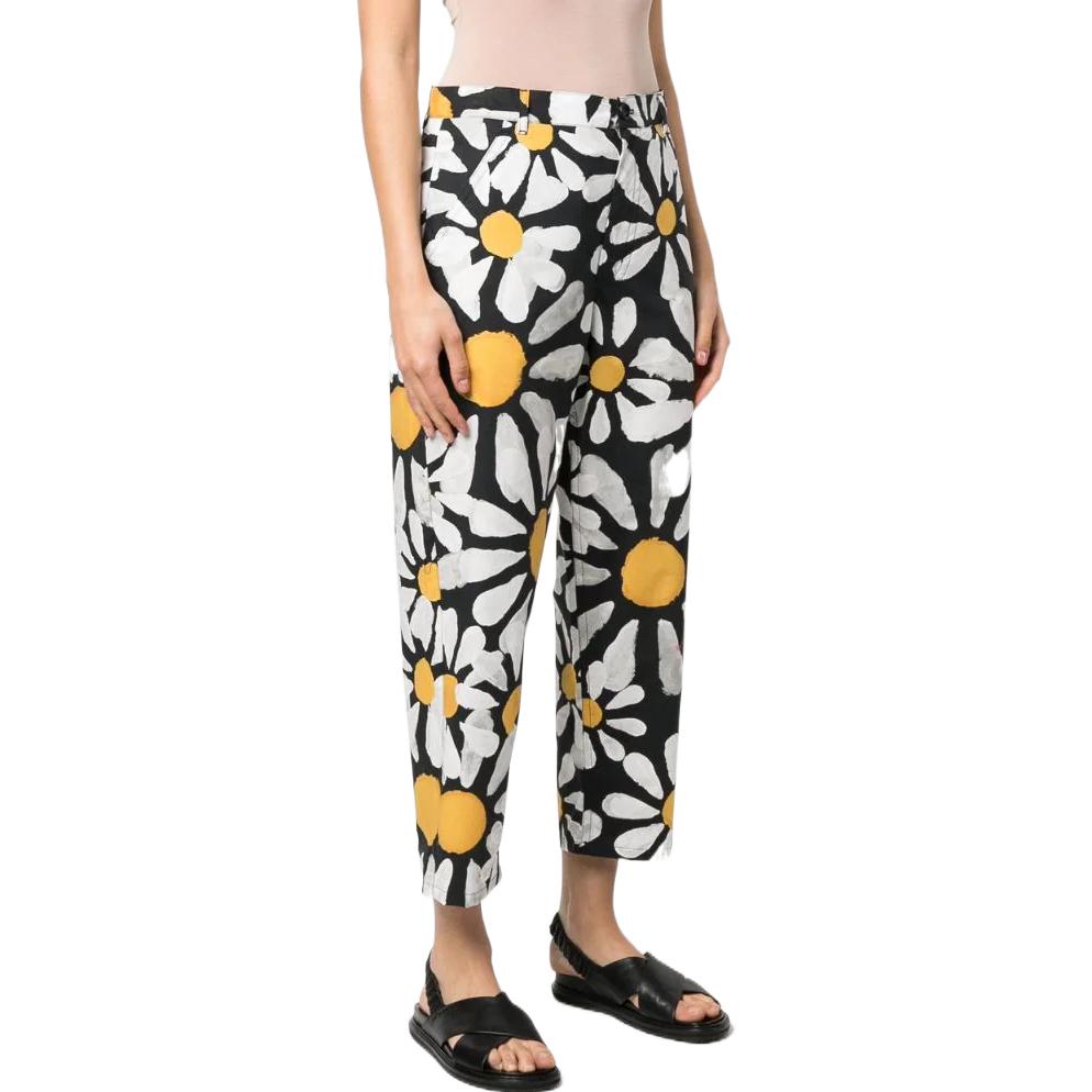 Shop (W) MARNI SS22 Seluar Panjang Bercorak Bunga Pelbagai Warna. PAMAW39A00UTC151EUN99