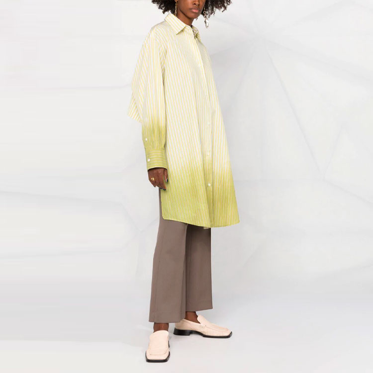 Purchase (W) Marni SS22 漸層條紋翻領長袖襯衫 黃色 CAMA0465A0-USCS51-DDV15