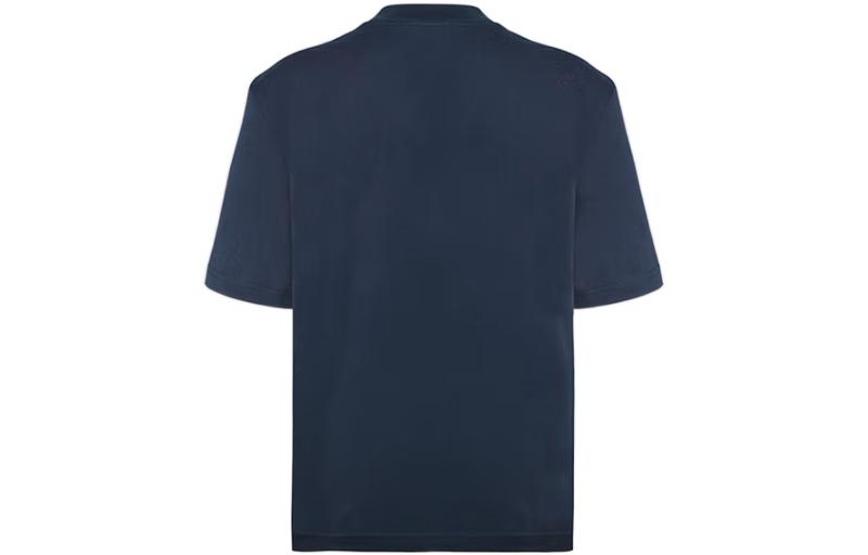 Lookbook (W) 마르니 SS22 블루 로고 프린트 반팔 티셔츠 여성용. THJE0263P1-USCS87-LOB99