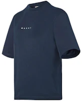 Shop (W) MARNI SS22 藍色印花短袖T恤 女款 THJE0263P1-USCS87-LOB99