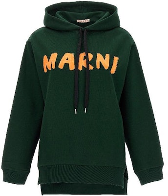 (Women) MARNI SS23 Alphabet Print Green Pullover Hoodie. FLJE0179P1USCU88LOV89 Order (Women) MARNI SS23 Alphabet Print Green Pullover Hoodie. FLJE0179P1USCU88LOV89