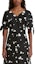 Shop (Women) MARNI SS23 Black V-Neck Straight-Cut Shirt with All-Over Print. TTMA0264I0UTSG03BHN99