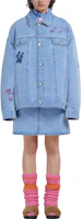 Lookbook (W) MARNI SS23 Jaket Denim Biru Lengan Panjang Single-Breasted GIJD0183S0-USCU83-BDB20
