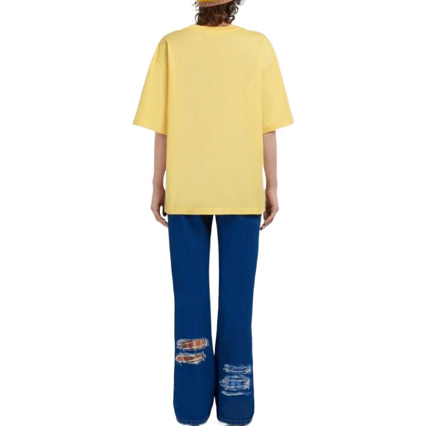 Shop (W) MARNI SS23 フェード ディストレス デニム ジーンズ ブルー PAJD0391LYUSCU83BDB60