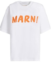 (Women) MARNI SS23 White Logo Print Crewneck Short Sleeve T-Shirt. THJET49EPH-USCS11-L2W01 (Women) MARNI SS23 White Logo Print Crewneck Short Sleeve T-Shirt. THJET49EPH-USCS11-L2W01