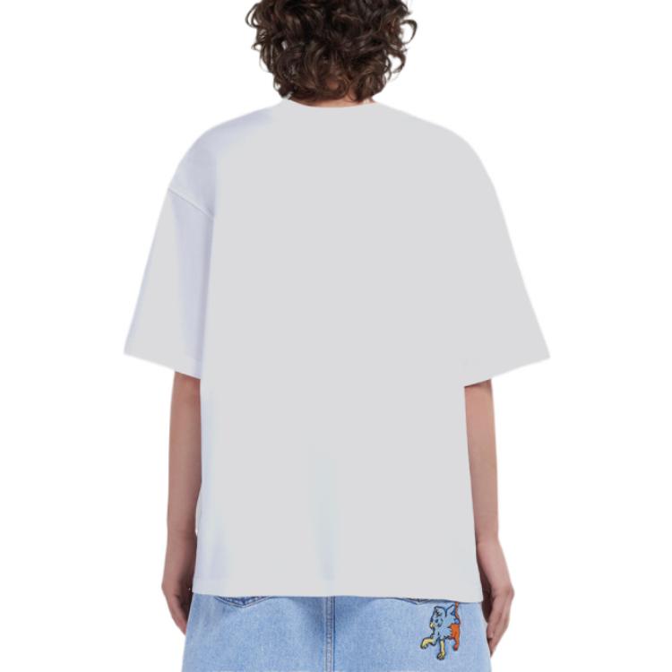 Shop (W) MARNI SS23 ホワイト ロゴプリント クルーネック 半袖Tシャツ THJET49EPH-USCS11-L2W01