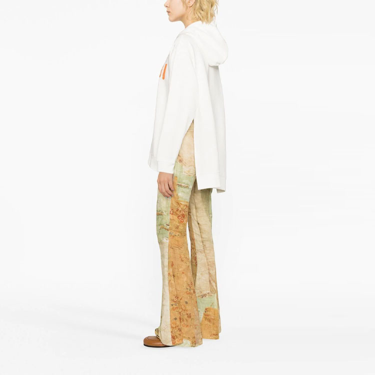 Purchase (W) MARNI SS23 白色Logo印花抽繩連帽衛衣 FLJE0179P1-USCU88-LOW03