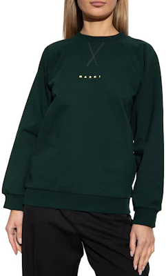 (W) Marni SS23 Baju Sweatshirt Logo Hijau Lengan Panjang Crewneck FLJE0128P7-USCU87-LOV89 Purchase (W) Marni SS23 Baju Sweatshirt Logo Hijau Lengan Panjang Crewneck FLJE0128P7-USCU87-LOV89