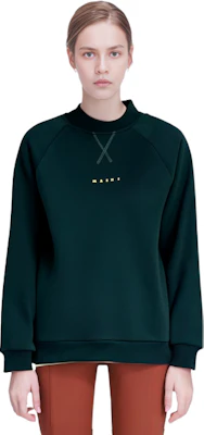 (W) Marni SS23 Baju Sweatshirt Logo Hijau Lengan Panjang Crewneck FLJE0128P7-USCU87-LOV89 Sizing (W) Marni SS23 Baju Sweatshirt Logo Hijau Lengan Panjang Crewneck FLJE0128P7-USCU87-LOV89