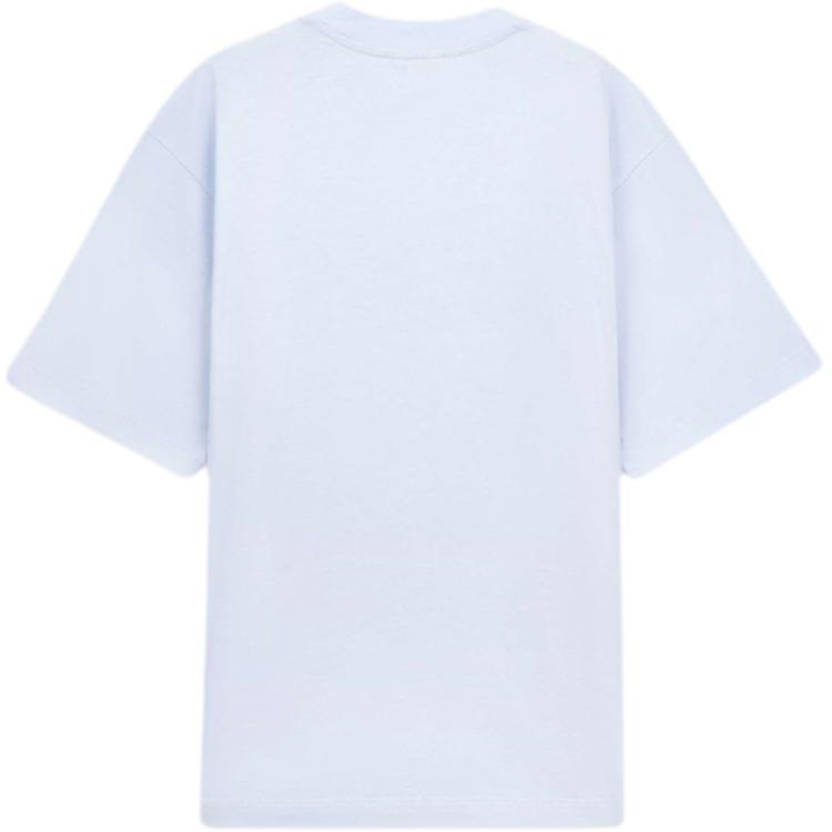 Lookbook (W) MARNI SS24 Kemeja-T Biru Leher Bulat dengan Cetakan Logo. LOB21