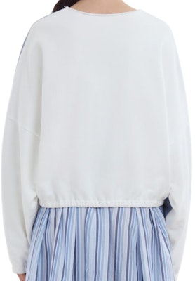 (Women) MARNI SS24 Oversized Color-Block Logo Embroidered Sweatshirt Blue FLJE0213QXUTC27500B36 Shop (Women) MARNI SS24 Oversized Color-Block Logo Embroidered Sweatshirt Blue FLJE0213QXUTC27500B36