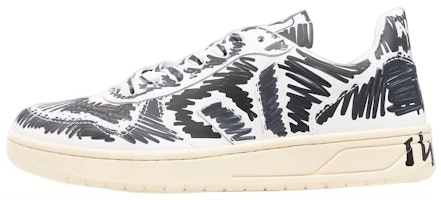 (Women) Marni VEJA x Leather Fashion Sneakers 'Black and White' VXMS-3067AXV102000N99 (Women) Marni VEJA x Leather Fashion Sneakers 'Black and White' VXMS-3067AXV102000N99