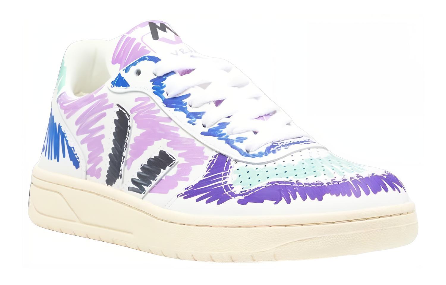 Lookbook (W) Marni VEJA x 低帮运动鞋 '白紫涂鸦' VXMS-3081AXV102000C80