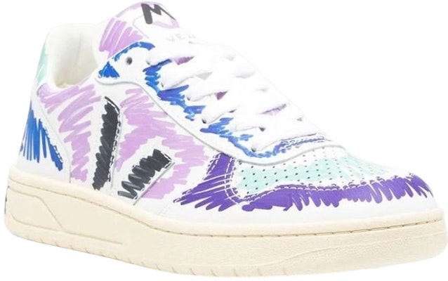 (W) Zapatillas Bajas Marni VEJA x 'Blanco Morado Graffiti' VXMS-3081AXV102000C80 Lookbook (W) Zapatillas Bajas Marni VEJA x 'Blanco Morado Graffiti' VXMS-3081AXV102000C80