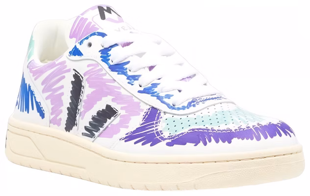 (Women) Marni VEJA x Low Top Sneakers 'White Purple Graffiti' VXMS-3081AXV102000C80 Lookbook (Women) Marni VEJA x Low Top Sneakers 'White Purple Graffiti' VXMS-3081AXV102000C80