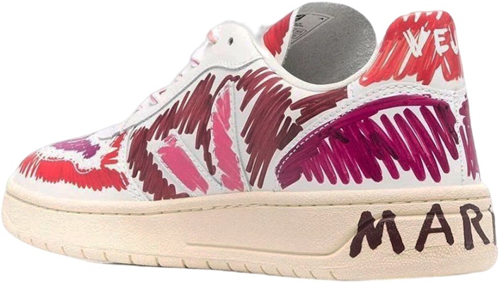 VEJA x MARNI V-10 時尚板鞋 女款 紅色 Lookbook VEJA x MARNI V-10 時尚板鞋 女款 紅色