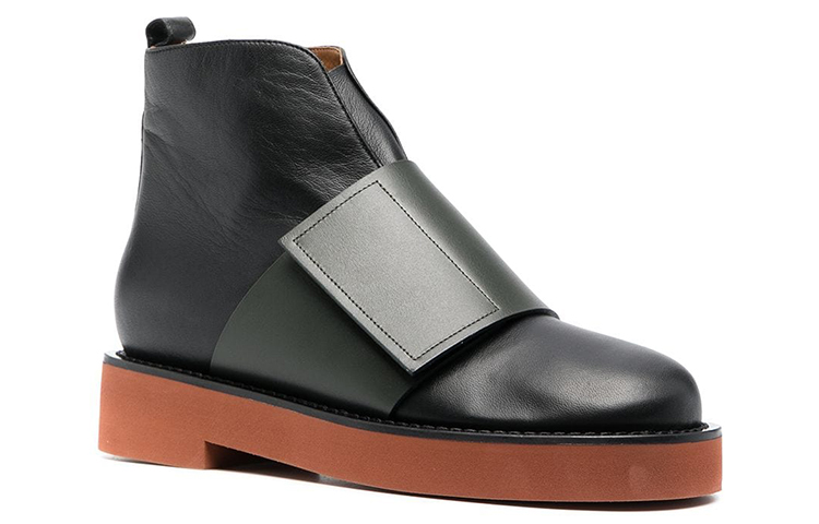 (W) Marni Velcro Leather Boot 'Black' 圖 2