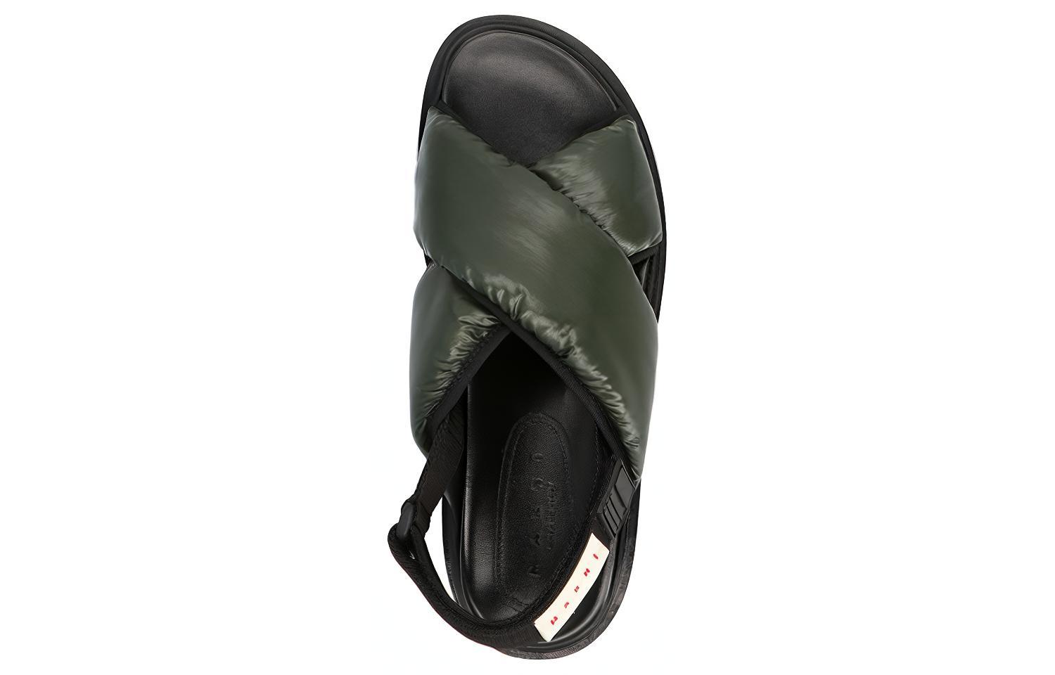 (W) Marni Velcro Logo Slides 'Green Fashion' 圖 4