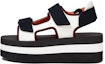 Buy (W) Sandal Baji Velcro Marni 'Ivory Black' ZPMS007206-TCR86-ZL443