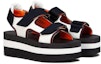 Order (W) Sandal Baji Velcro Marni 'Ivory Black' ZPMS007206-TCR86-ZL443