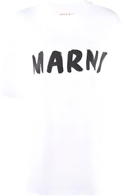 (Women) MARNI White Logo Print Oversized Crew Neck Short Sleeve T-Shirt THJET49EPHU-SCS11-LOW01 Buy (Women) MARNI White Logo Print Oversized Crew Neck Short Sleeve T-Shirt THJET49EPHU-SCS11-LOW01