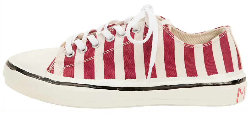 (Women) MARNI White Red Canvas Low-Top Sneakers Striped Casual Fashion SNZW006802P4123ZO007 Buy (Women) MARNI White Red Canvas Low-Top Sneakers Striped Casual Fashion SNZW006802P4123ZO007