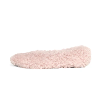 (W) Marni Wool Fur Ballet Flats 'Light Pink'