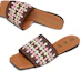 Purchase (Women) Marni Woven Comfort Square Toe Slide 'Brown' SAMS017901P5799ZO603