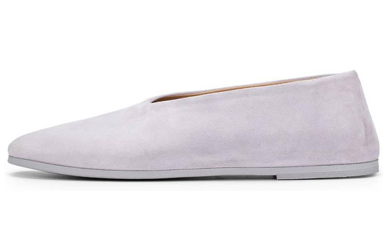 (Women) Marsèll 'Greyish White Suede Round Toe Slip-On' MW2105197950