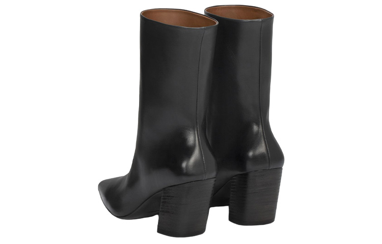 Shop (W) 마르셀 아게토 블랙 청키 힐 부츠 MW6861199666
