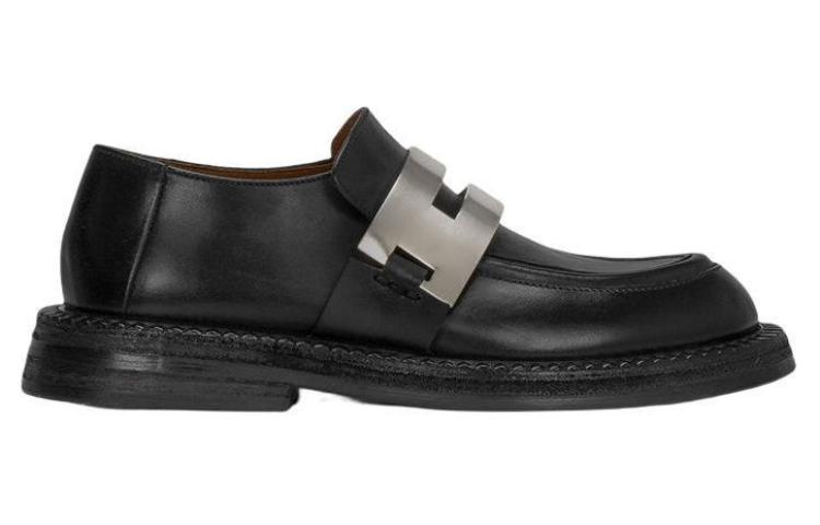 (W) Marsèll Alluce 'Metal Buckle Black Leather Loafer' 圖 2