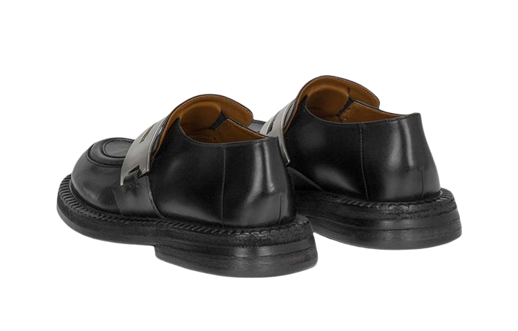 (W) Marsèll Alluce 'Metal Buckle Black Leather Loafer' 圖 4